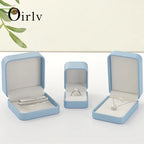 Premium Blue Jewelry Box with Velvet Lining Packaging for Necklaces/Rings/Earrings, Organized for Families and Jewellers