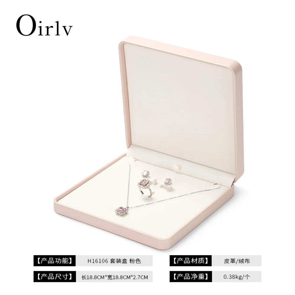 Premium Blue Jewelry Box with Velvet Lining Packaging for Necklaces/Rings/Earrings, Organized for Families and Jewellers