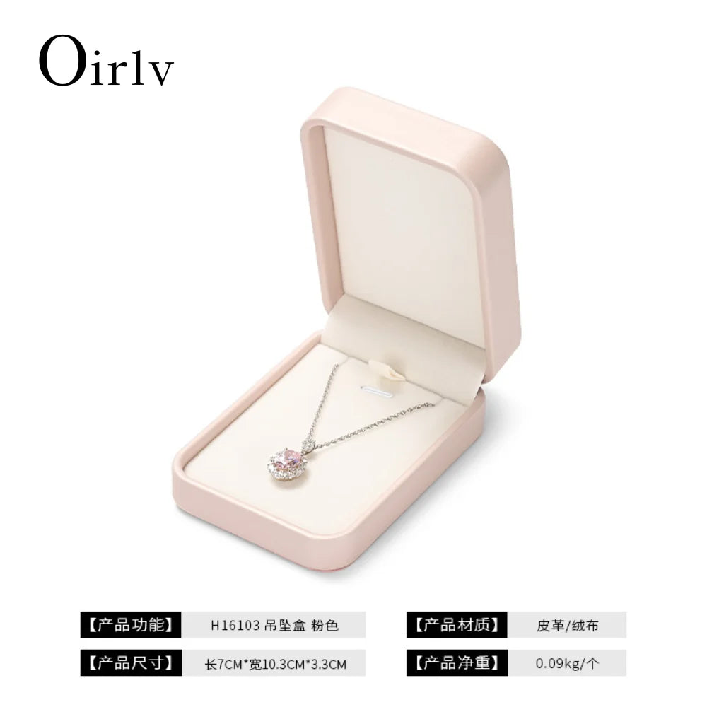 Premium Blue Jewelry Box with Velvet Lining Packaging for Necklaces/Rings/Earrings, Organized for Families and Jewellers