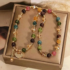 Unisex Double-Strand Gemstone Beaded Bracelet - Adult Beaded Jewelry with Energy Boost, Wealth Attraction, Positivity Benefits, Luxury Look for Any Occasion, Bracelets, Inspirational Beaded Bracelet, Money Attraction Bracelet