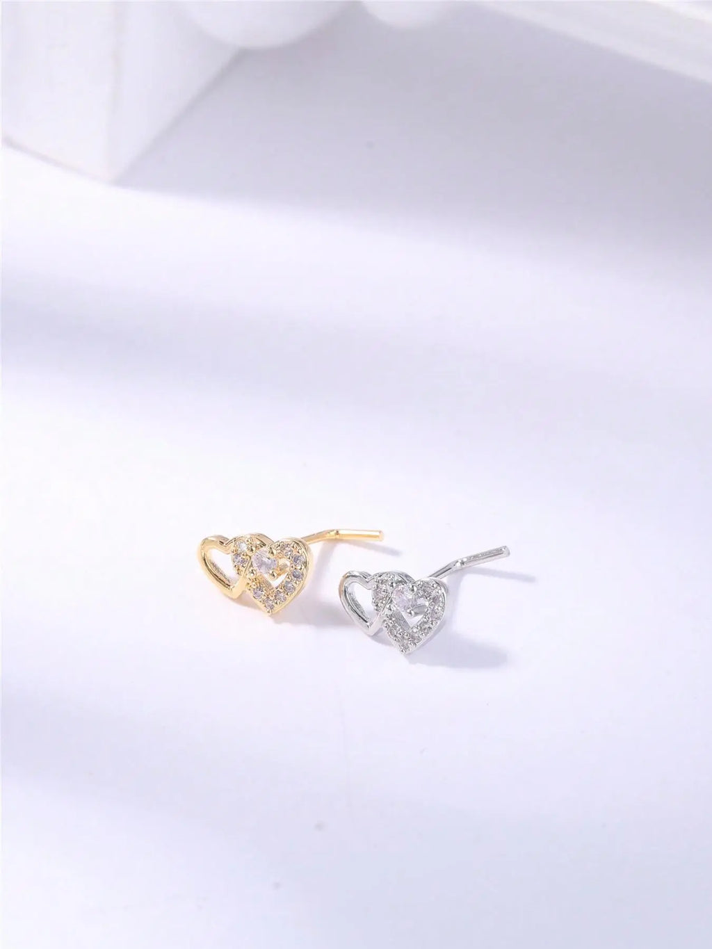 Heart Shaped L Shape Nose Stud, Rhinestone Decor Nose Ring, Nose Rings Studs, Nose Piercing Jewelry, Fashionable Love Body Jewelry for Women & Girls, Trendy All-Match & Exquisite Jewelry for Birthday Gift, Chic Body Jewelry