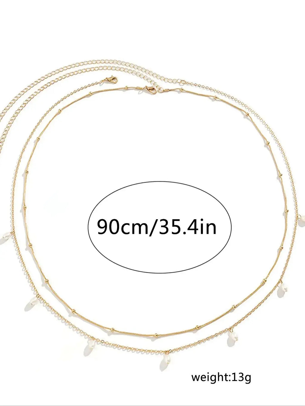 Women'S 2/4Pcs Faux Pearls Decor Pendants Waist Beads Chain, Elegant Zinc Alloy Belts Jewelry Accessories for Party Holiday Back to School, Waist Accessory. Cute Jewelry, Fashionable Body Chain