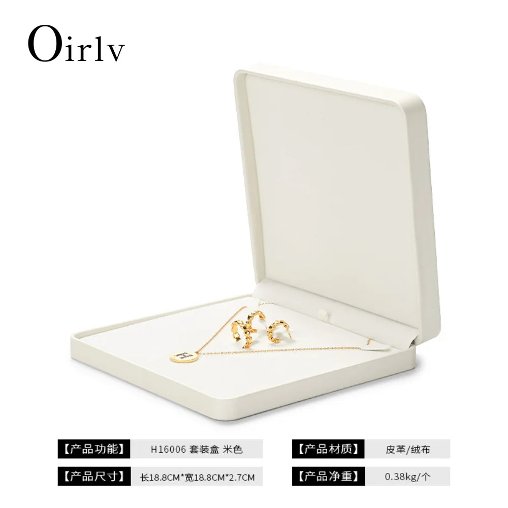 Premium Blue Jewelry Box with Velvet Lining Packaging for Necklaces/Rings/Earrings, Organized for Families and Jewellers