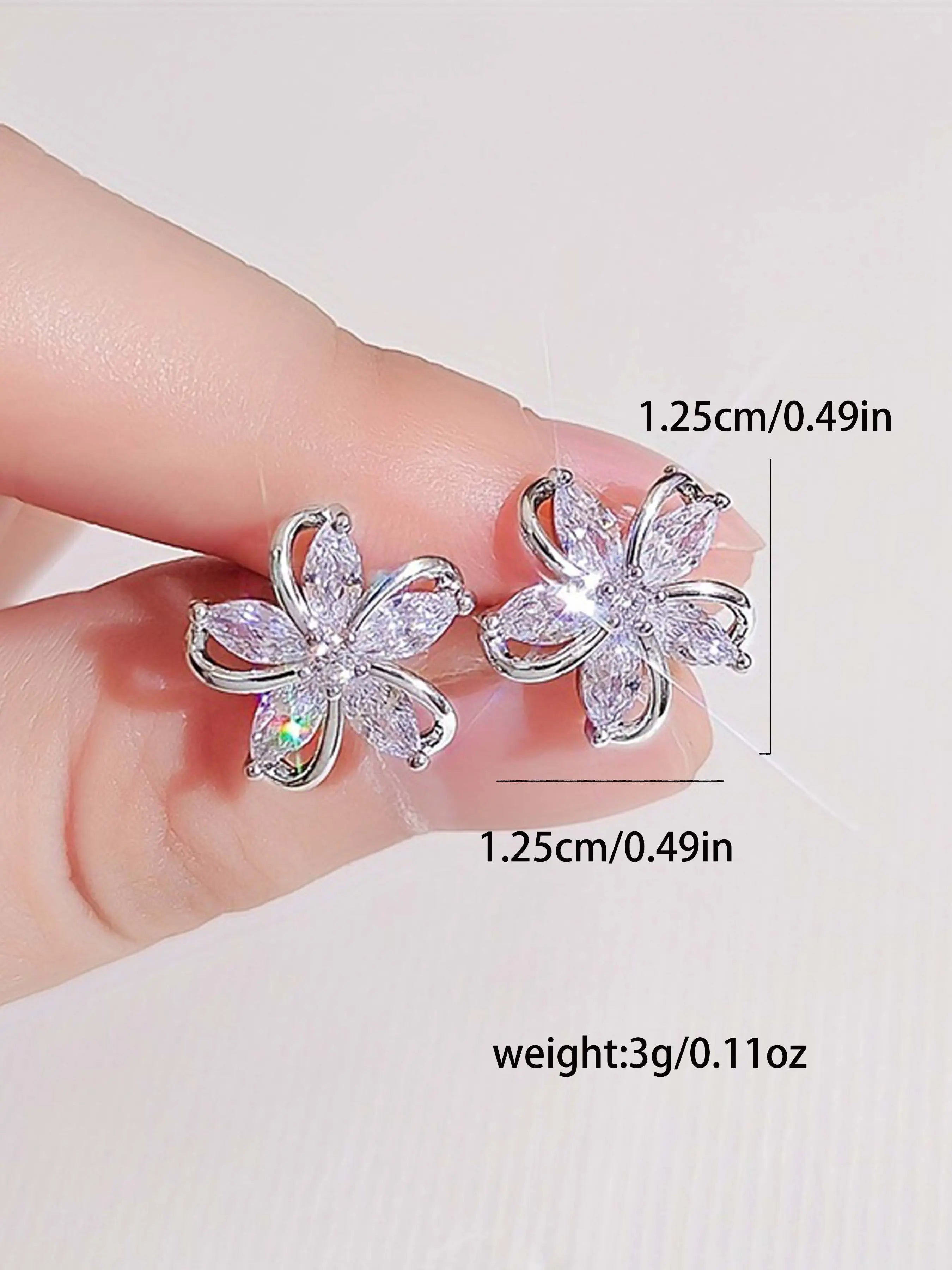 Women'S Elegant Heart & Bow Stud Earring Set, Copper Fabric, Gift Box Included, Perfect for All Seasons Cute Jewelry Collection, Jewelry Gifts, Heart Shaped Earrings