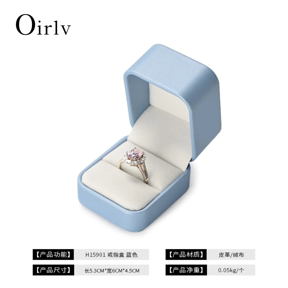 Premium Blue Jewelry Box with Velvet Lining Packaging for Necklaces/Rings/Earrings, Organized for Families and Jewellers