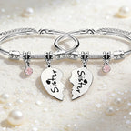 Sisters Best Friend Matching Bracelet, Cute Stainless Steel Jewelry for Girls, Birthday & Christmas Gift Ideas, Fashion Accessories for Women & Girls