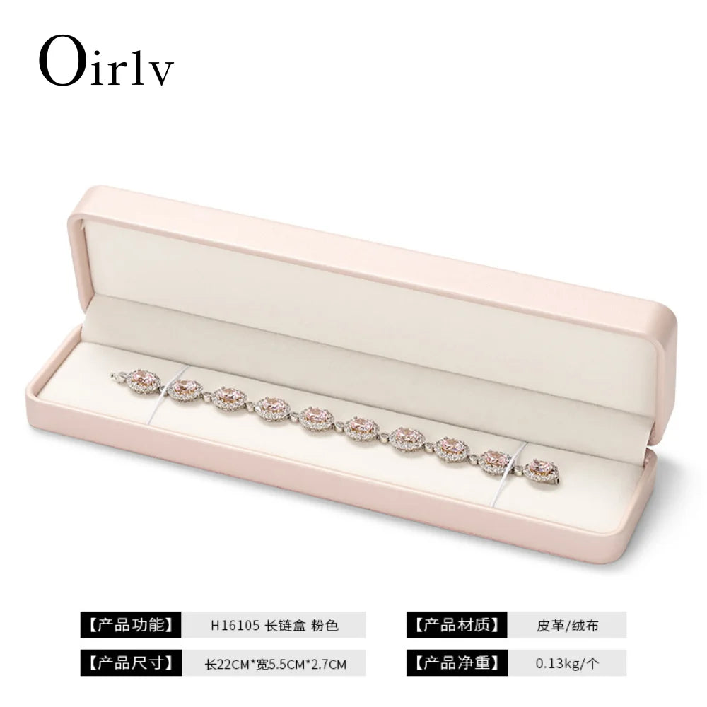 Premium Blue Jewelry Box with Velvet Lining Packaging for Necklaces/Rings/Earrings, Organized for Families and Jewellers