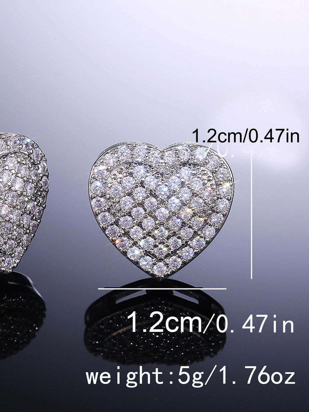 Women'S Elegant Heart & Bow Stud Earring Set, Copper Fabric, Gift Box Included, Perfect for All Seasons Cute Jewelry Collection, Jewelry Gifts, Heart Shaped Earrings