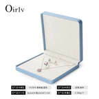 Premium Blue Jewelry Box with Velvet Lining Packaging for Necklaces/Rings/Earrings, Organized for Families and Jewellers