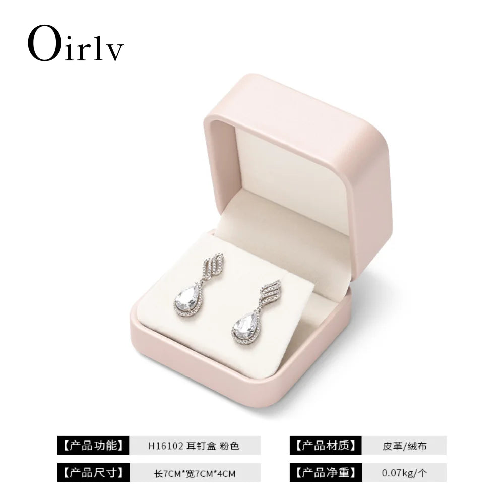 Premium Blue Jewelry Box with Velvet Lining Packaging for Necklaces/Rings/Earrings, Organized for Families and Jewellers