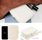 Travel Jewelry Box, Double Layer Small Jewelry Case Storage for Rings Earrings Necklace Bracelets, Premium PU Leather Jewelry Boxes Holder, Jewelry Box Organiser for Women Girls