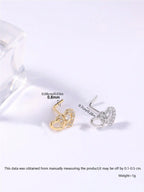 Heart Shaped L Shape Nose Stud, Rhinestone Decor Nose Ring, Nose Rings Studs, Nose Piercing Jewelry, Fashionable Love Body Jewelry for Women & Girls, Trendy All-Match & Exquisite Jewelry for Birthday Gift, Chic Body Jewelry