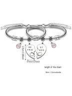 Sisters Best Friend Matching Bracelet, Cute Stainless Steel Jewelry for Girls, Birthday & Christmas Gift Ideas, Fashion Accessories for Women & Girls